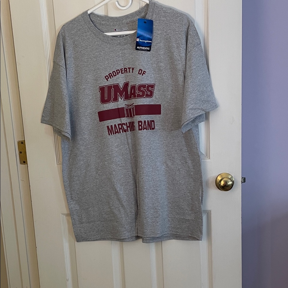 Champion Gray UMass Marching Band Tee